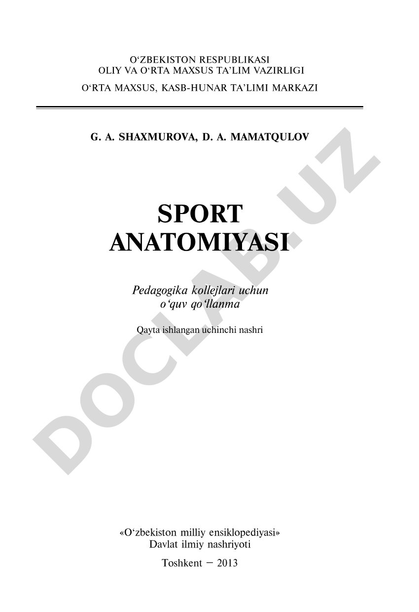 Sport anatomiyasi