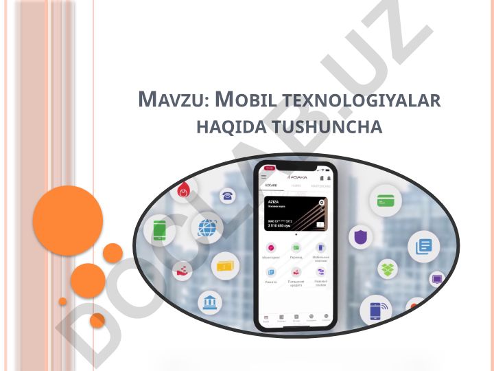 Mobil texnologiyalar haqida tushuncha
