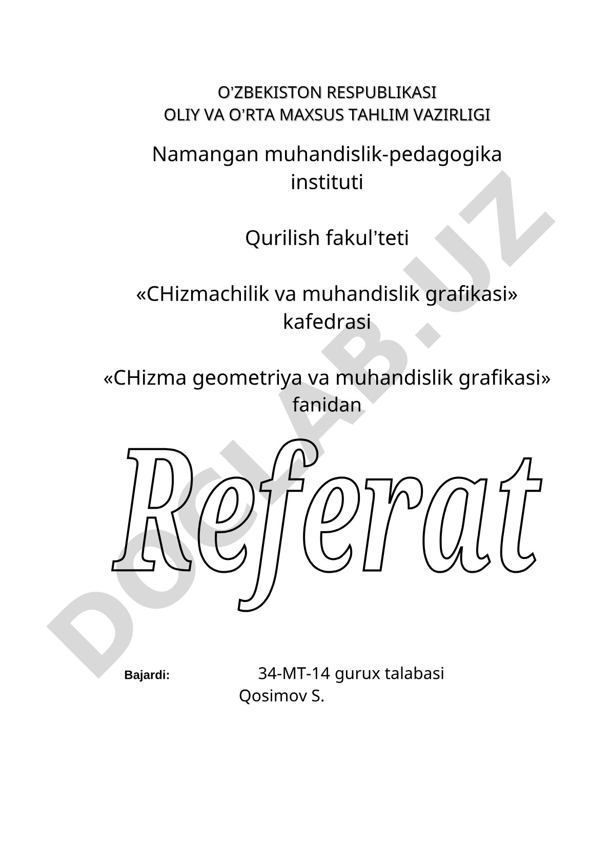Nuqtaning ortogonal proeksiyalari