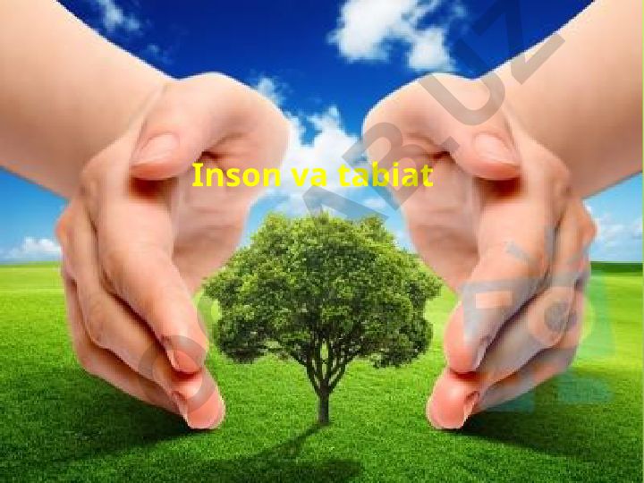 Tabiat va jamiyat o'rtasidagi o'zaro munosabatlar