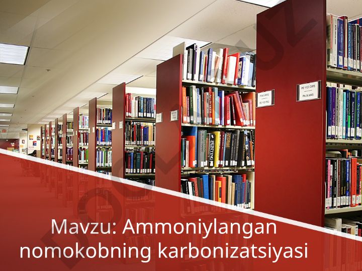 Ammoniylangan nomokobning karbonizatsiyasi