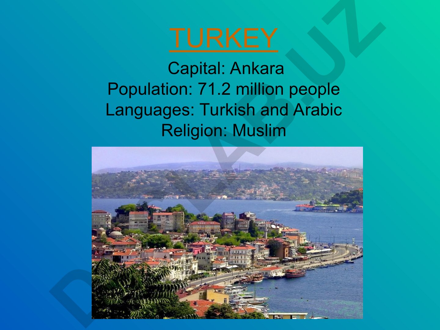 Turkiya haqida umumiy ma'lumot