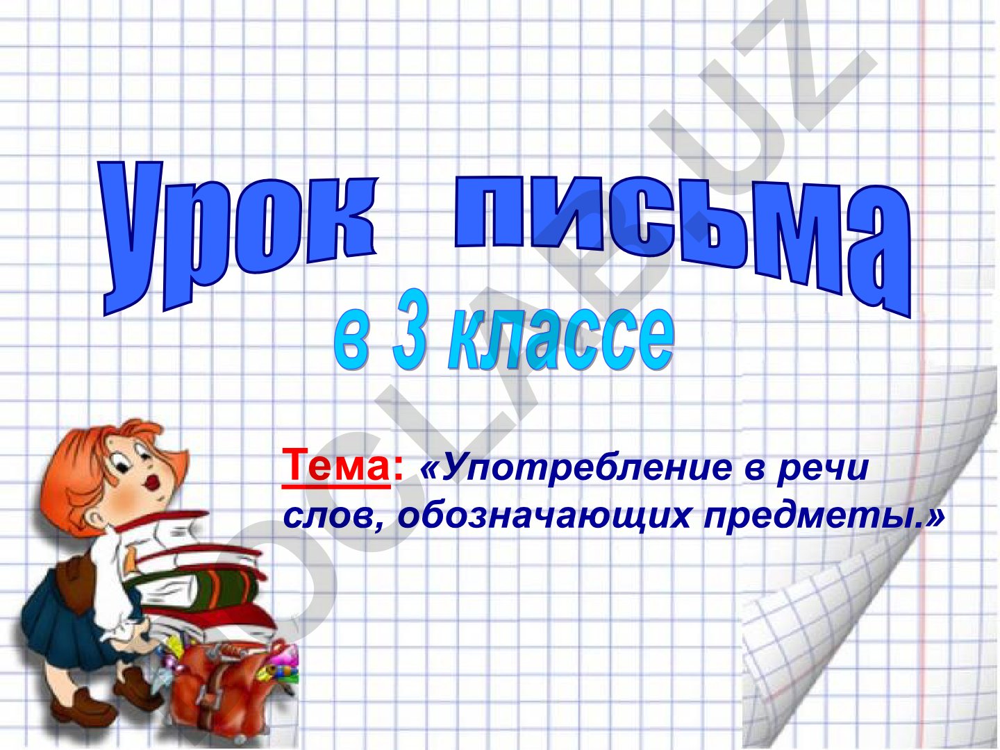 Употребление в речи слов, обозначающих предметы