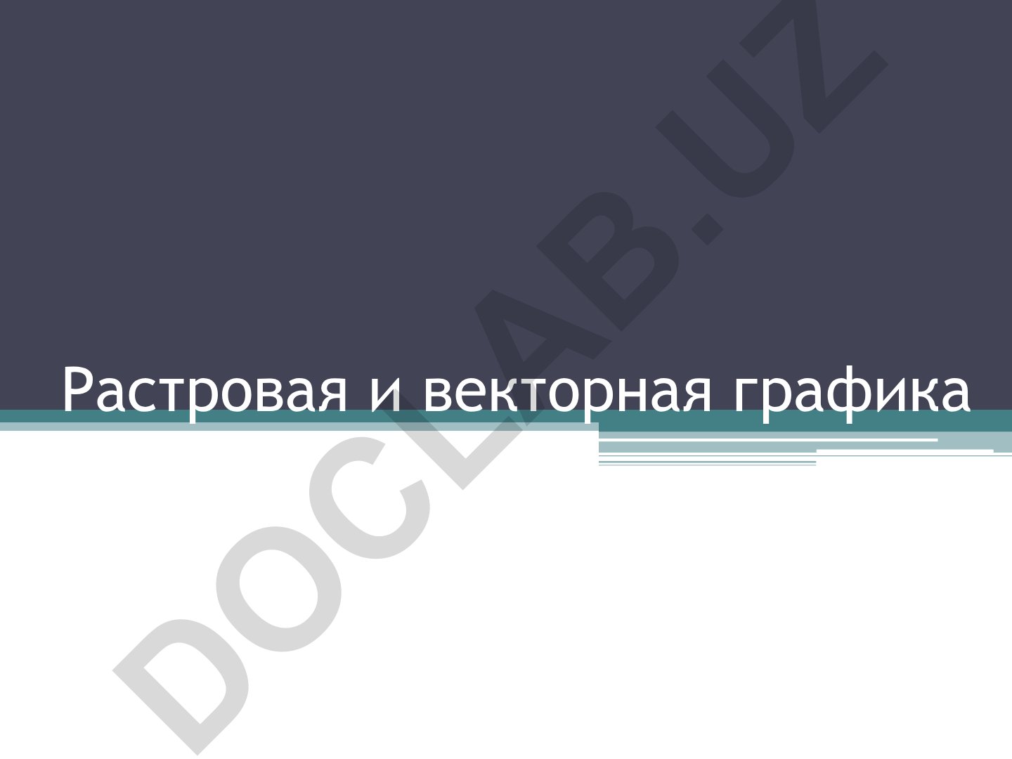 Растровая и векторная графика: принципы представления изображений