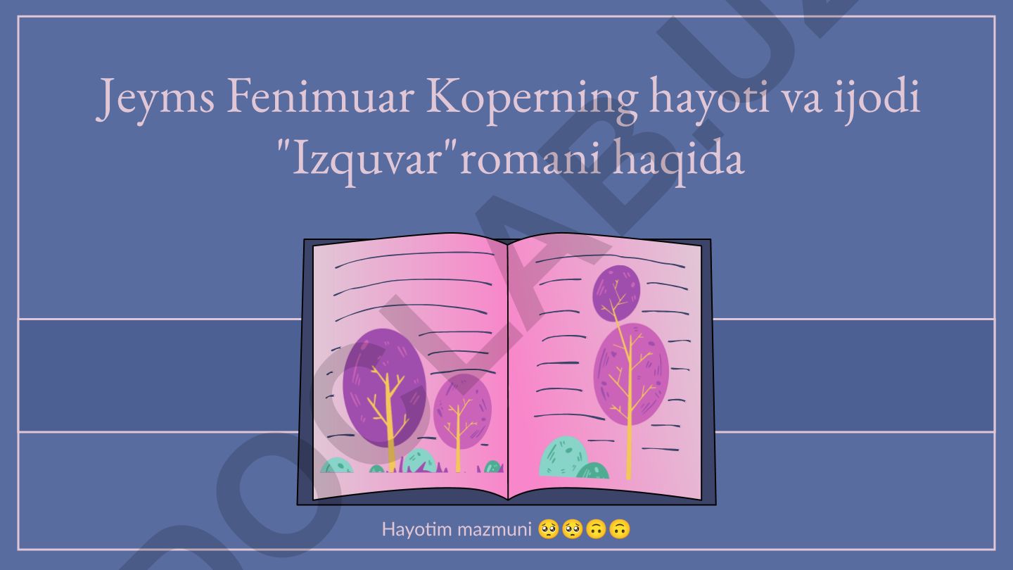 Jeyms Fenimuar Koperning hayoti va ijodi, "Izquvar" romani tahlili