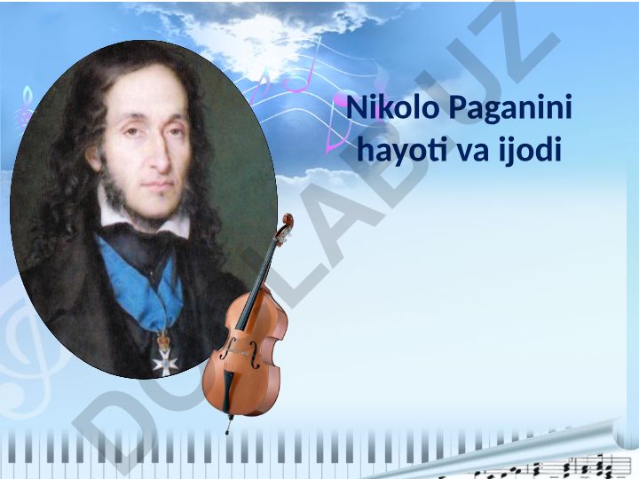 Nikolo Paganini hayoti va ijodi