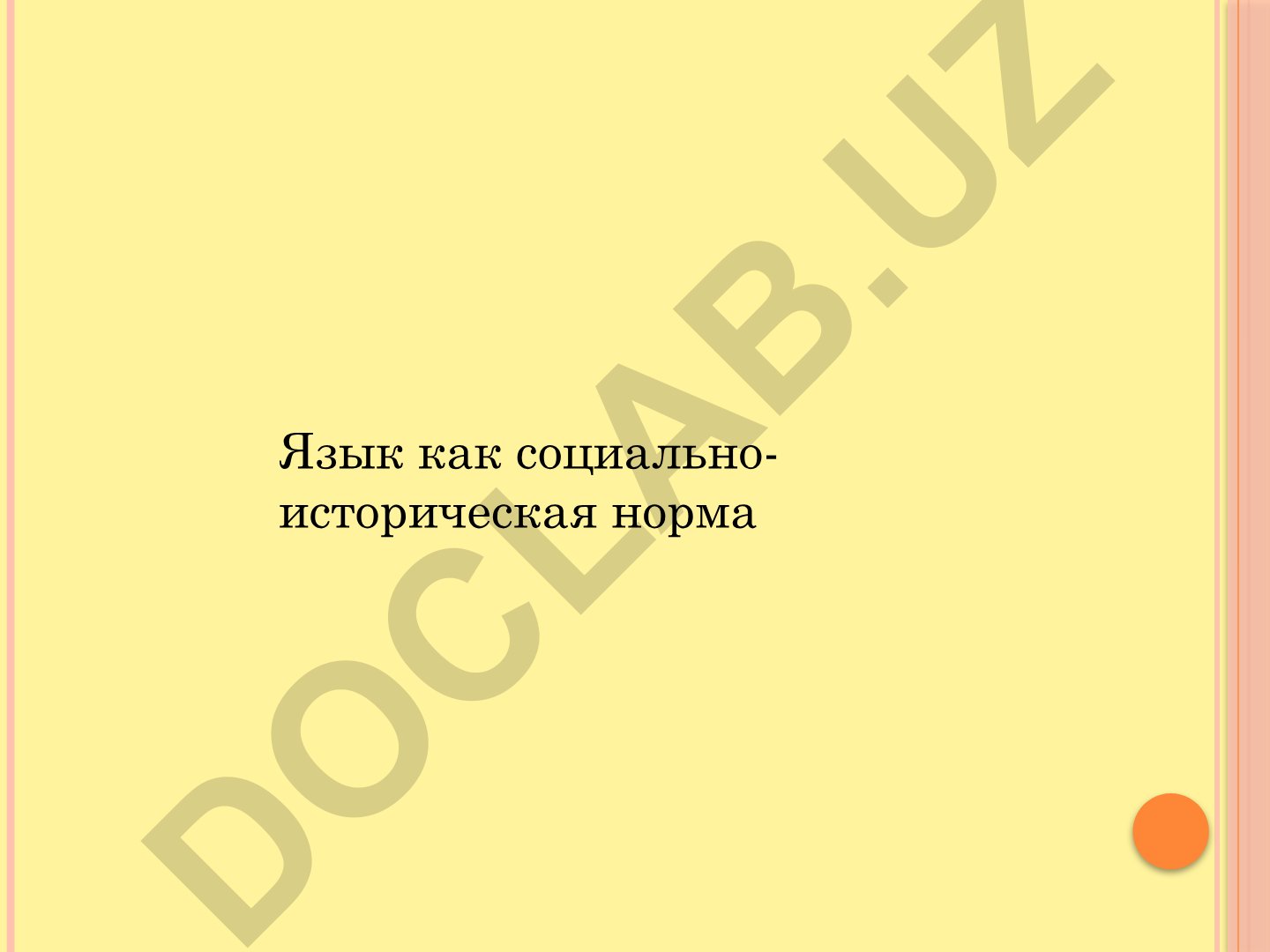 Язык как социально-историческая норма