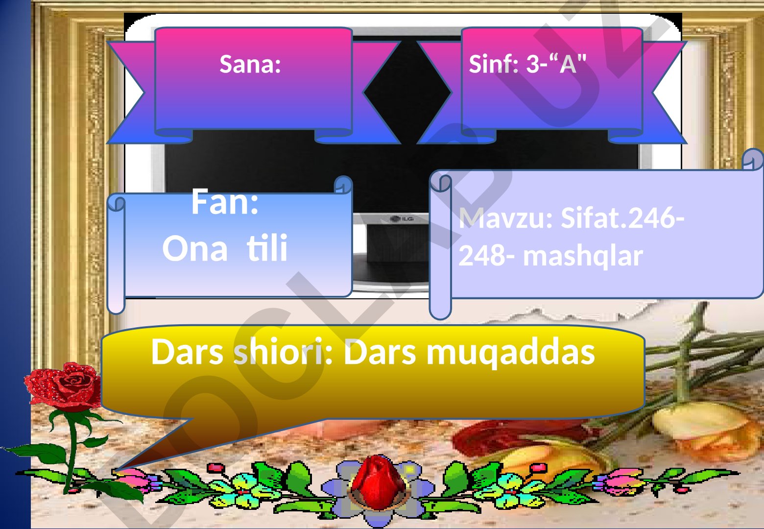 Sifat haqida tushuncha berish va mustahkamlash
