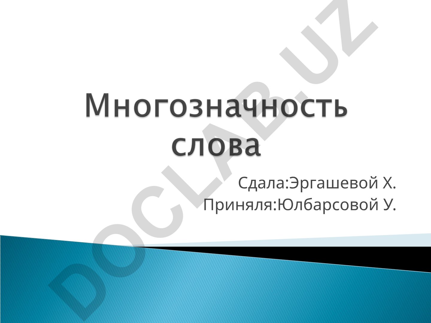 Лексико-семантические отношения в русском языке