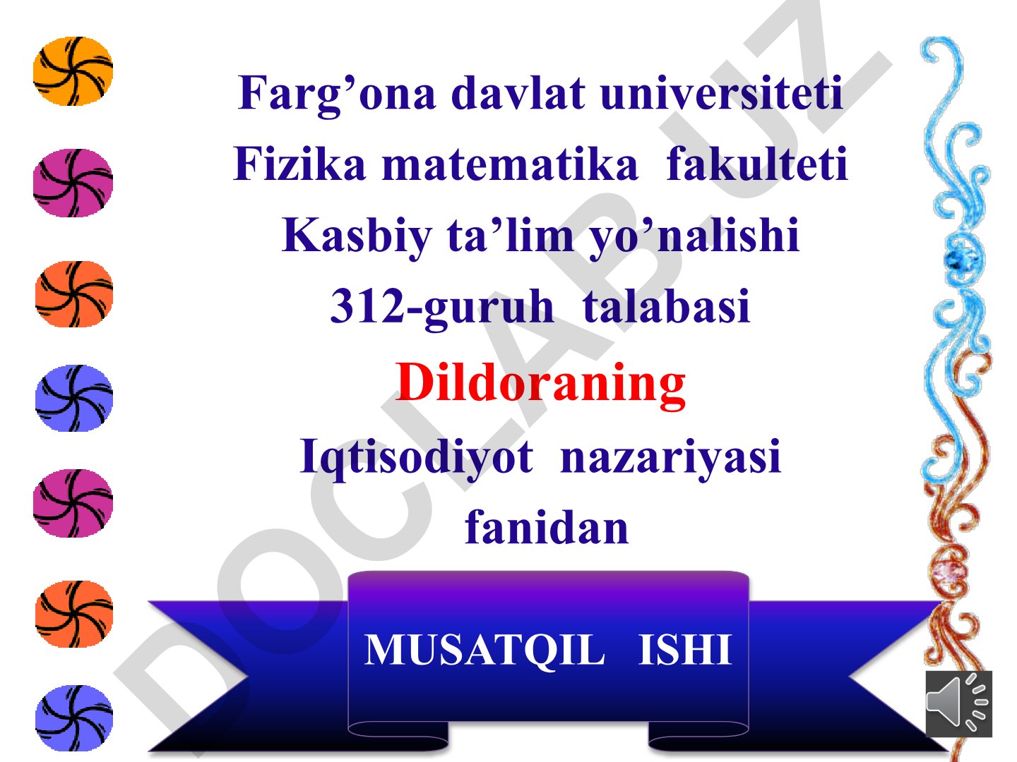 Pulning mohiyati vazifalari shakllari
