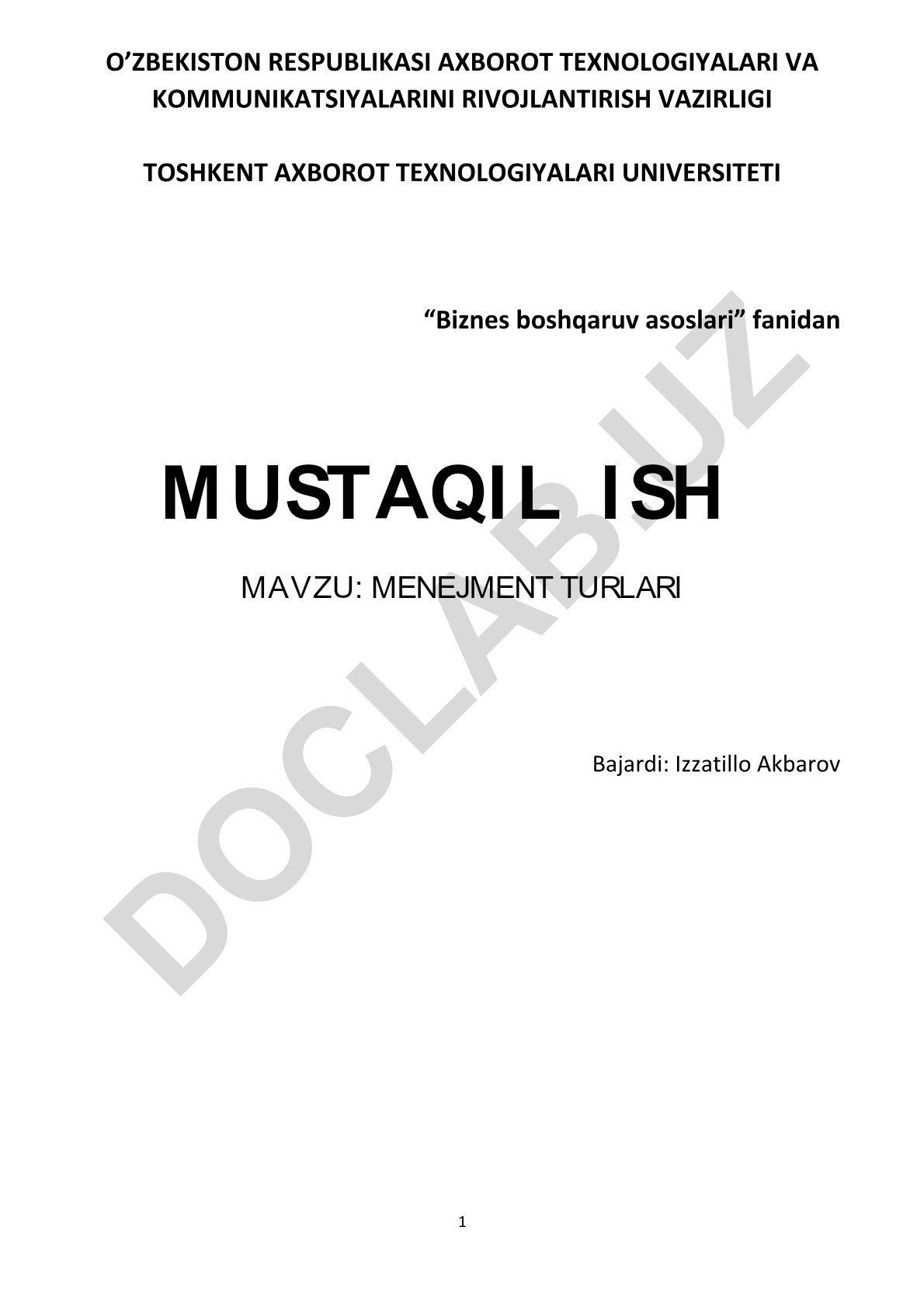 Menejment turlari