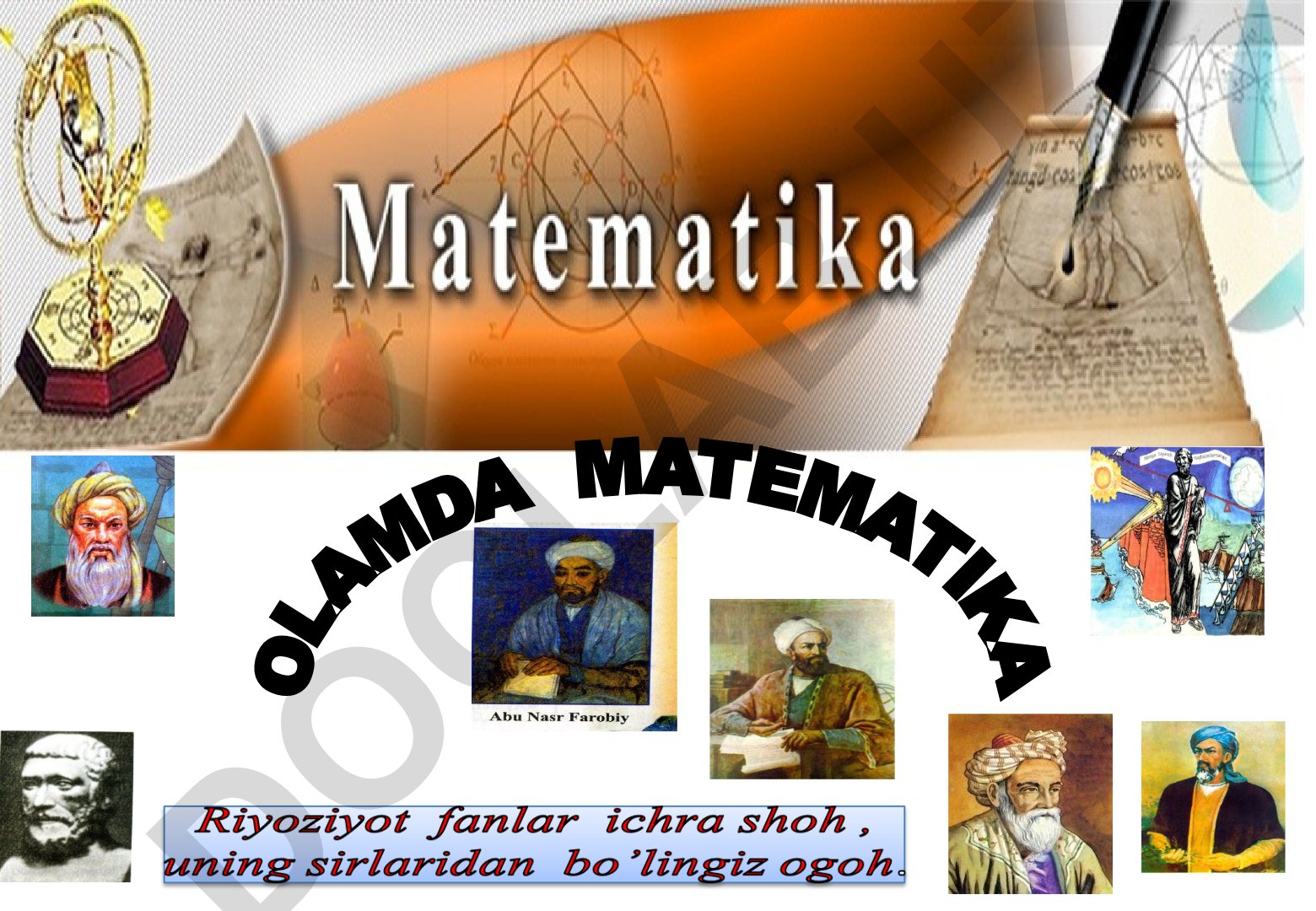 Ko'paytmaning kvadrat ildizi mavzusi