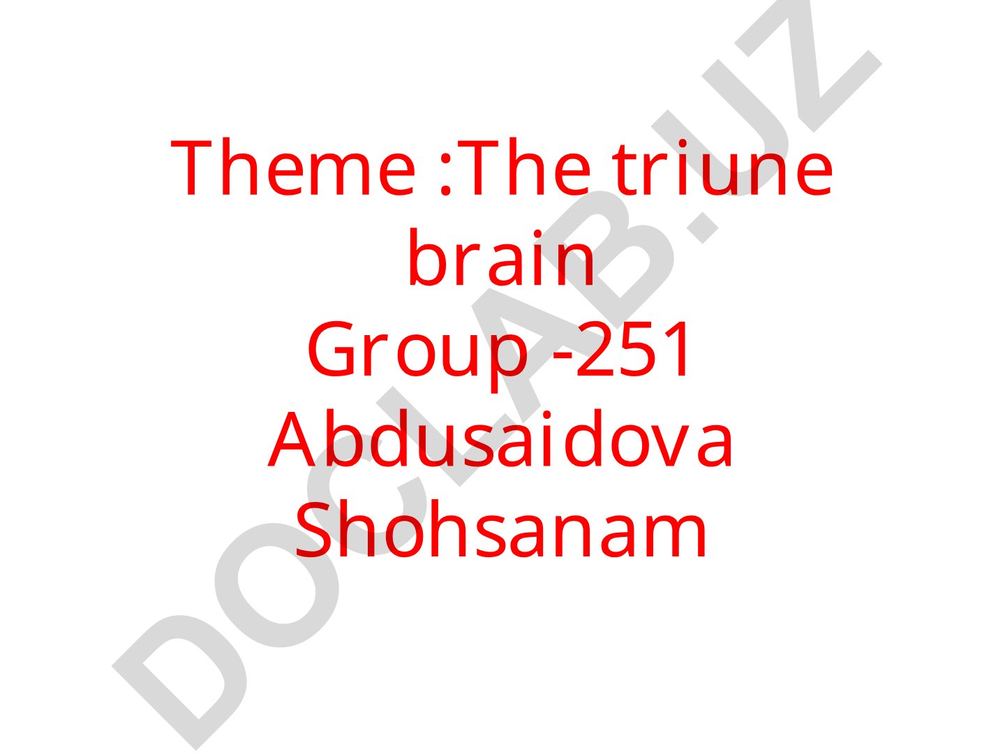 The triune brain theory and learning processes