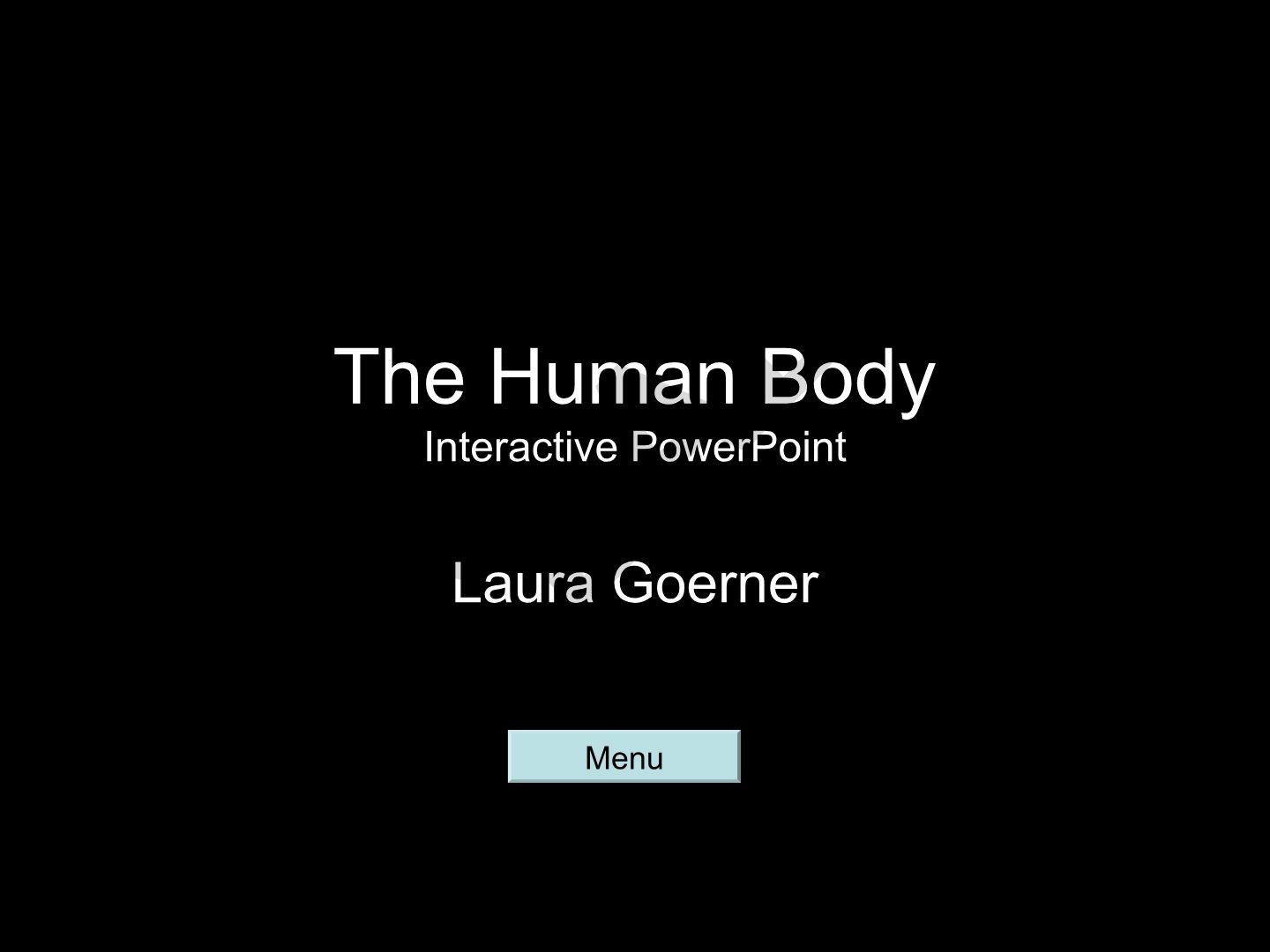The Human Body Interactive PowerPoint