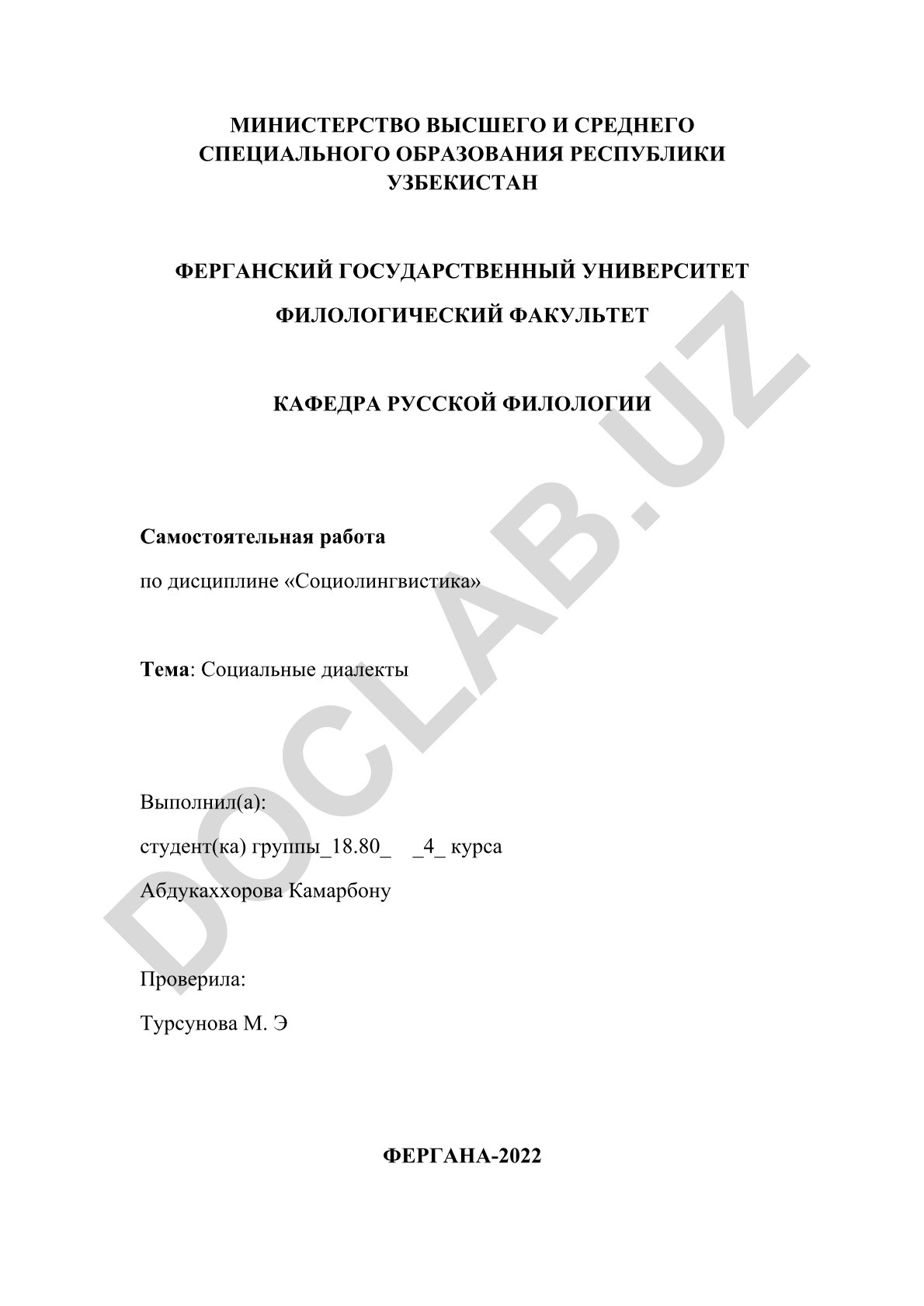 Социальные диалекты
