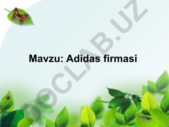 Adidas firmasi tarixi va rivojlanishi