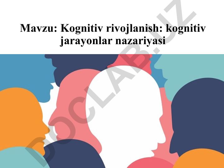 Kognitiv rivojlanish: kognitiv jarayonlar nazariyasi