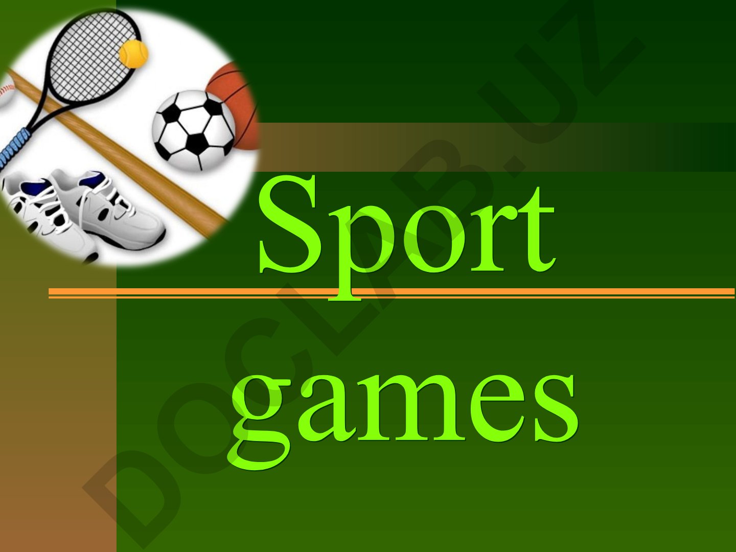 Sport games and popular sports worldwide
