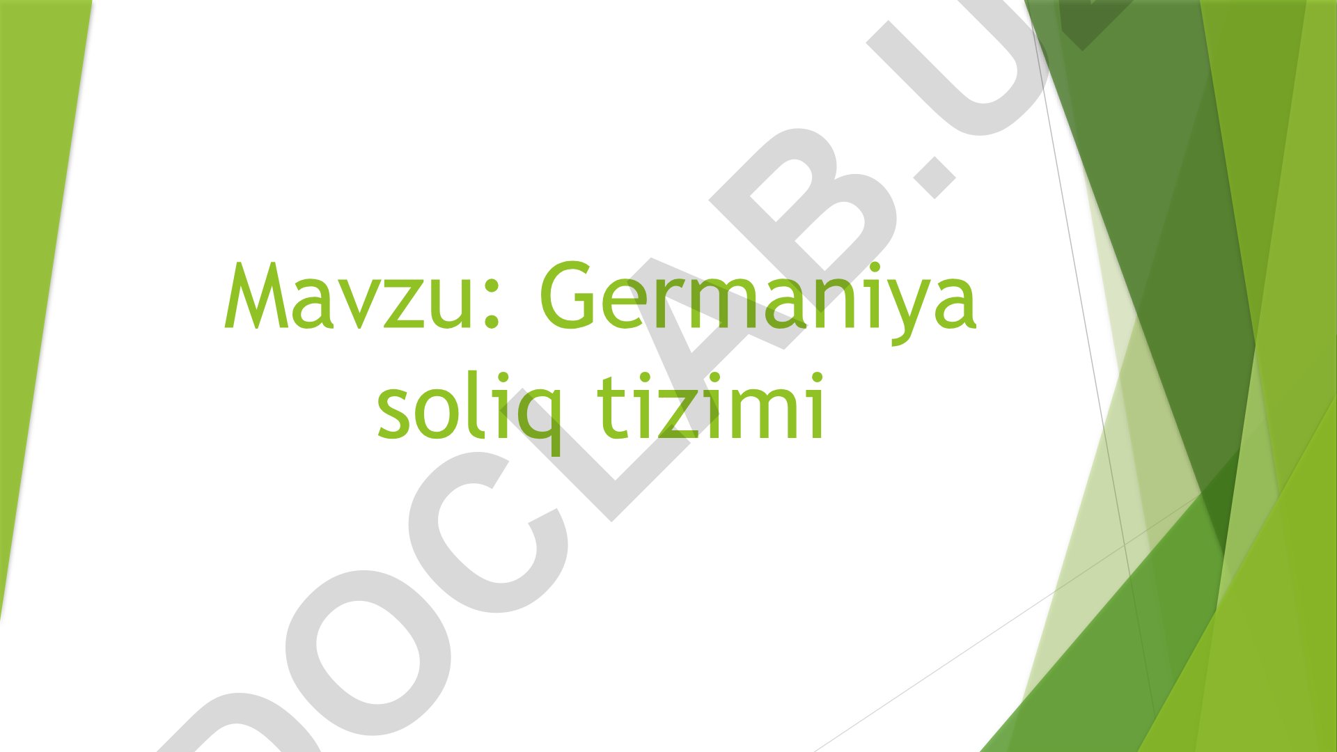 Germaniya soliq tizimi