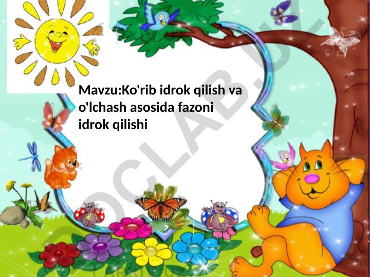 Ko'rib idrok qilish va o'lchash asosida fazoni idrok qilishi