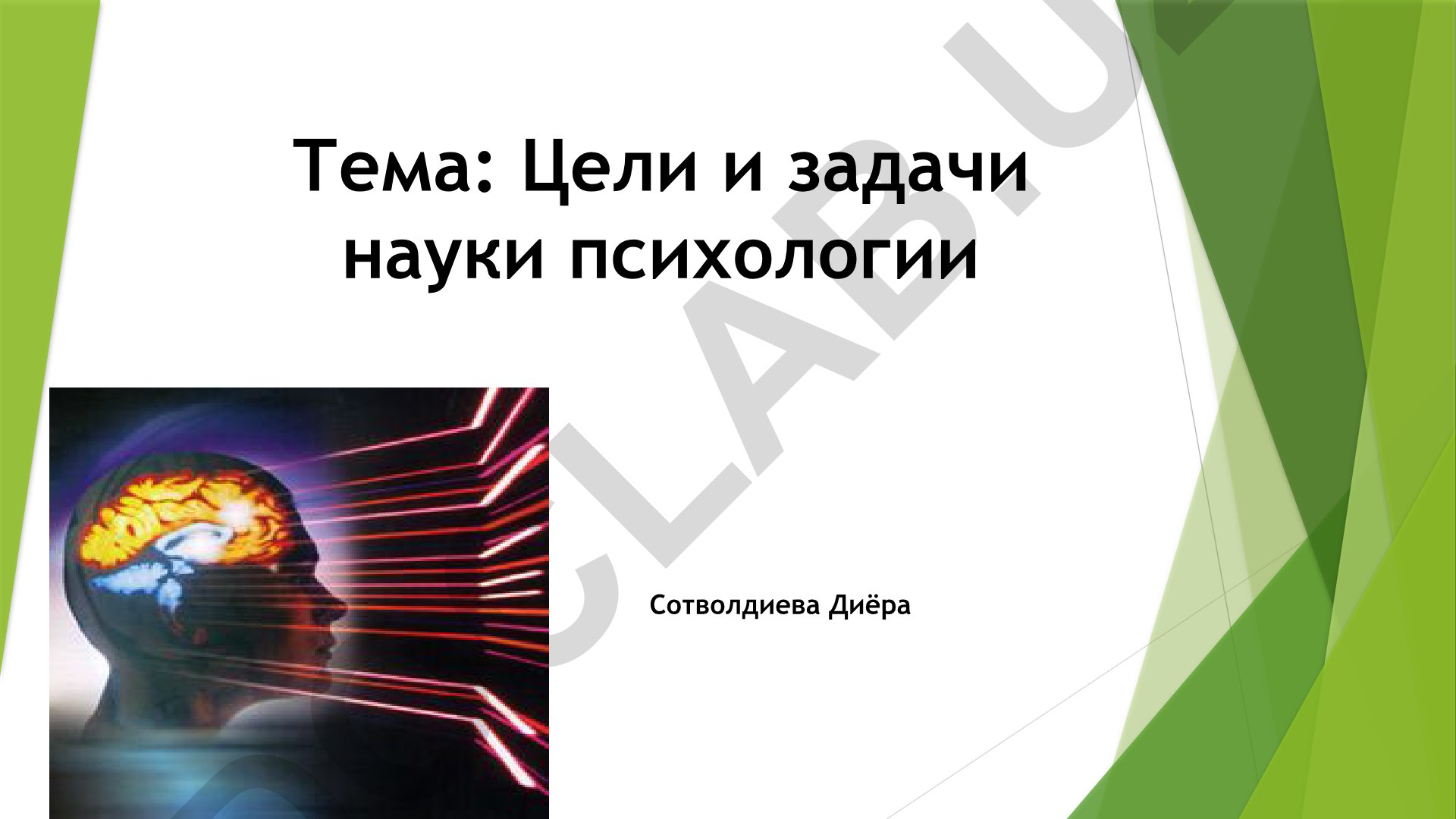 Цели и задачи науки психологии