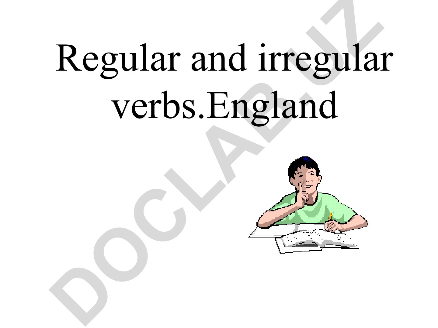 Regular va irregular fe'llar