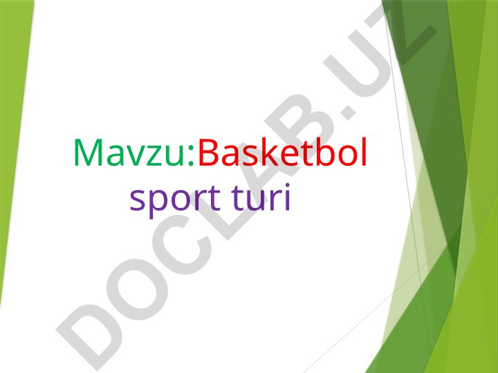 Basketbol sport turi