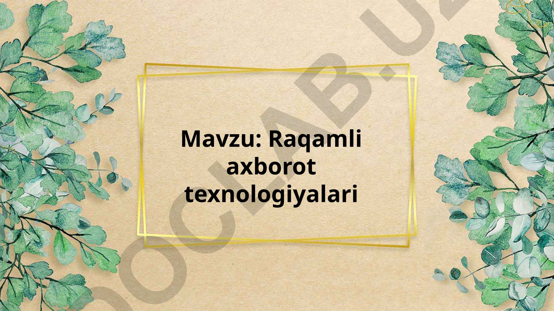 Raqamli axborot texnologiyalari ijtimoiy xizmatlar jarayonida ma'lumotlar bazasining yuritishning ahamiyati