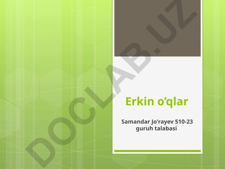 Erkin o'qlar va giroskoplarning qo'llanilishi
