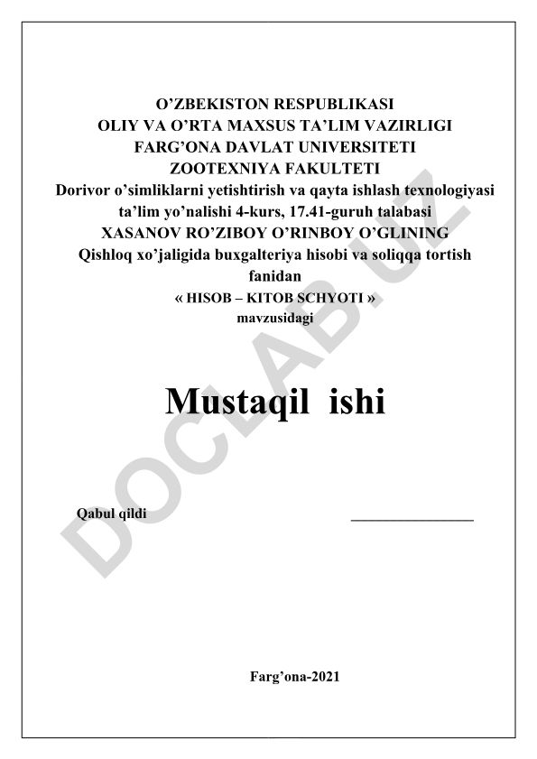 Hisob – kitob schyoti