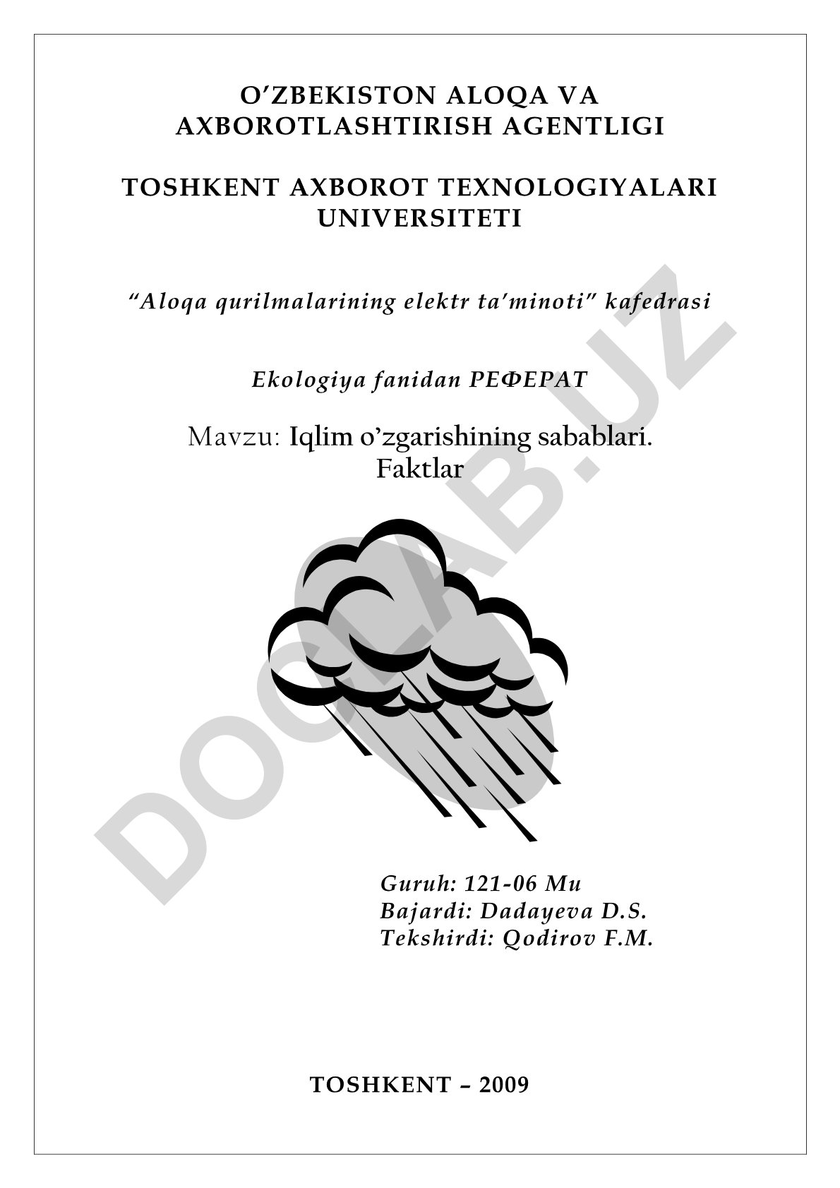 Iqlim o'zgarishining sabablari