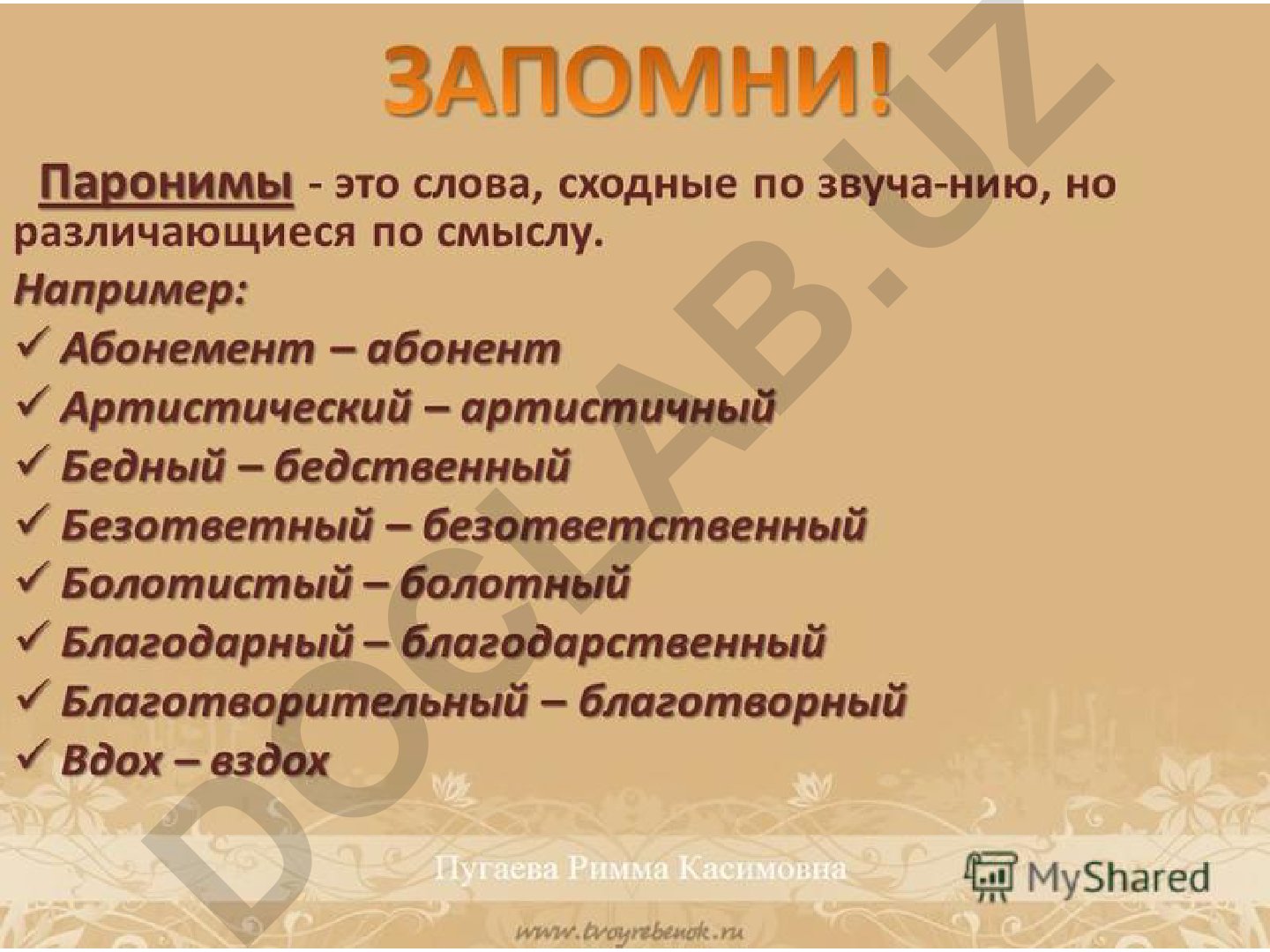 Паронимы: определение, примеры и разграничение с омонимами