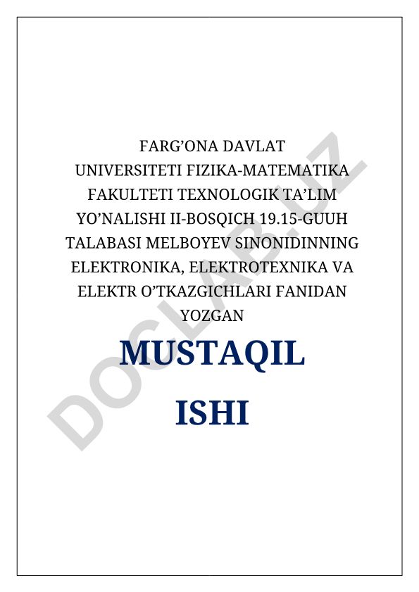 O’zgaruvchan tok zanjirlari uchun om qonunlari va rezonanslar
