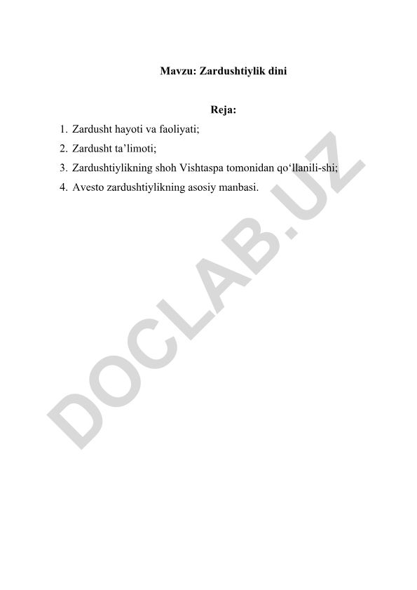 Zardushtiylik dini