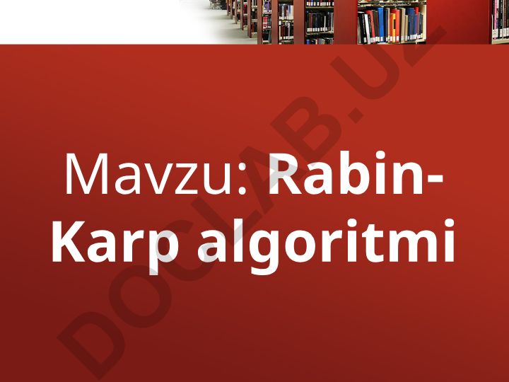 Rabin-Karp algoritmi