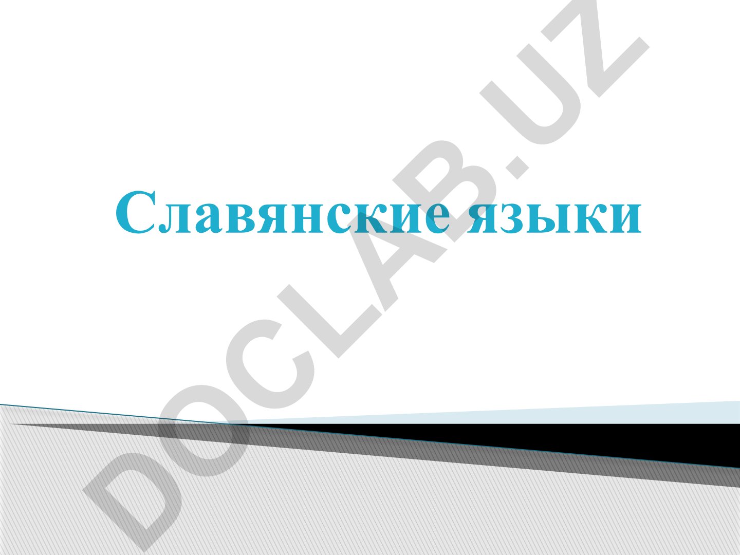 Славянские языки: классификация и распространение