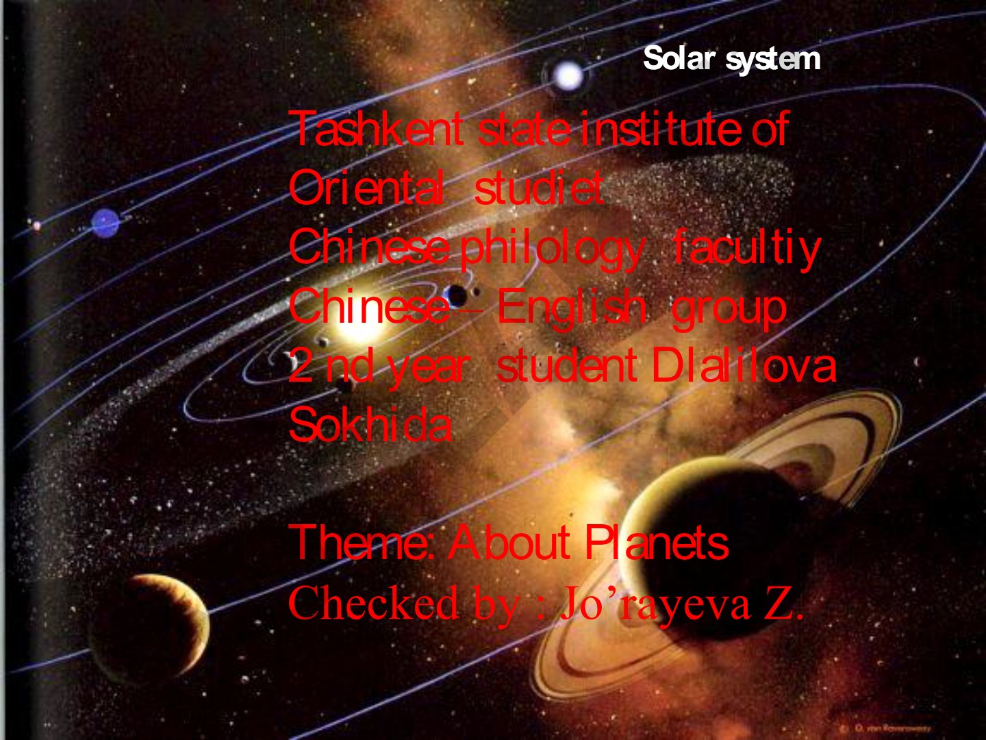 About Planets