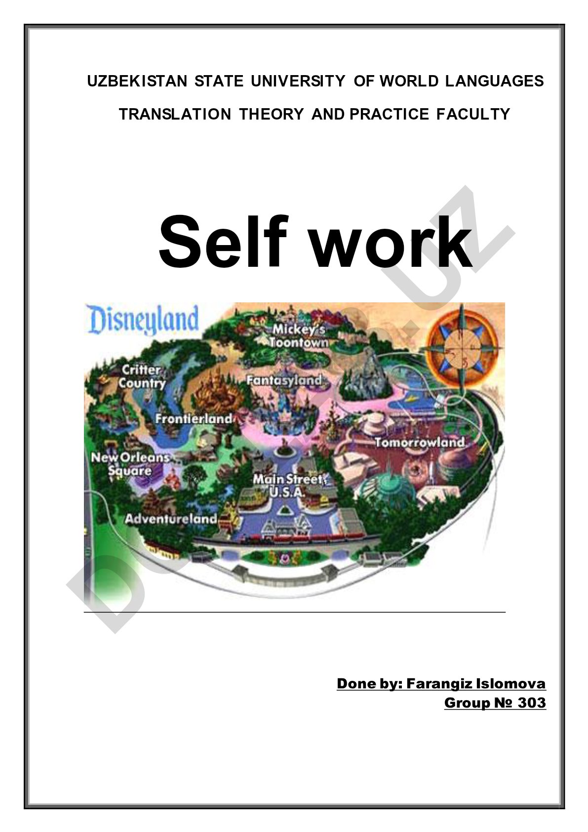 Disneyland - hayotning mo''jizalarini boshdan kechirish joyi