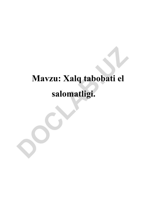 Xalq tabobati el salomatligi