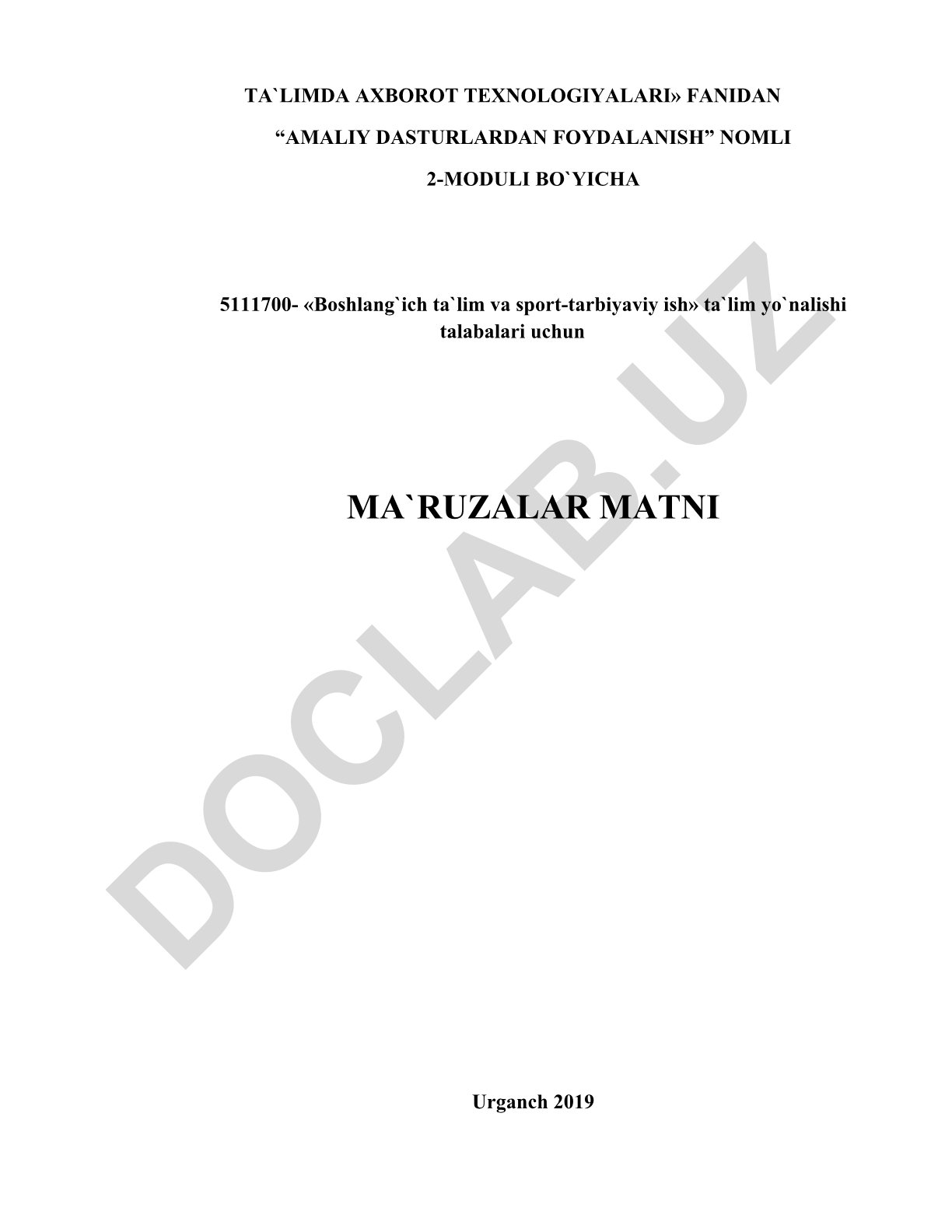 Matnli hujjat muharrirlari va amaliy dasturlardan foydalanish