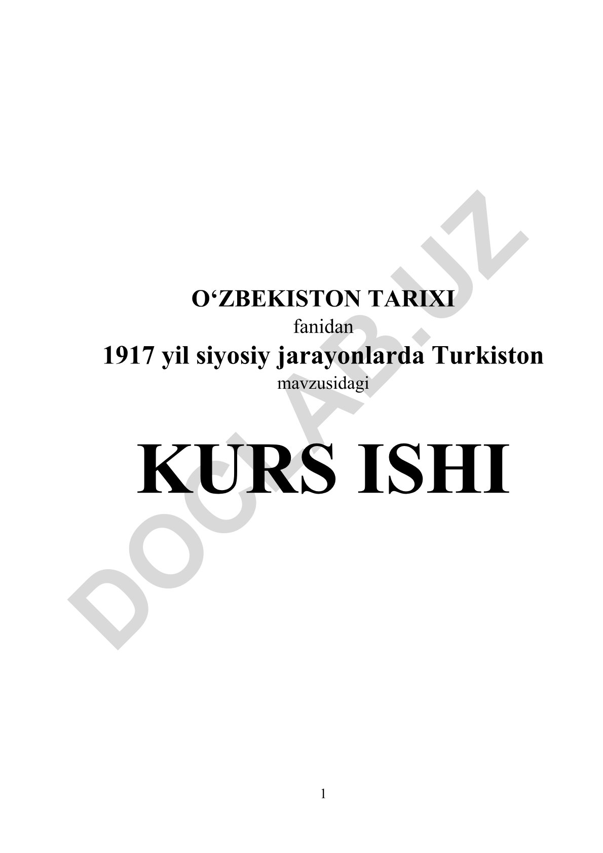 Turkistonda 1917 yil siyosiy jarayonlari
