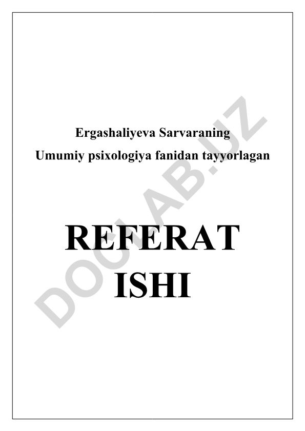Diqqat xususiyat sifatida