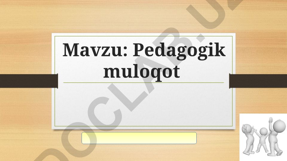 Pedagogik muloqot