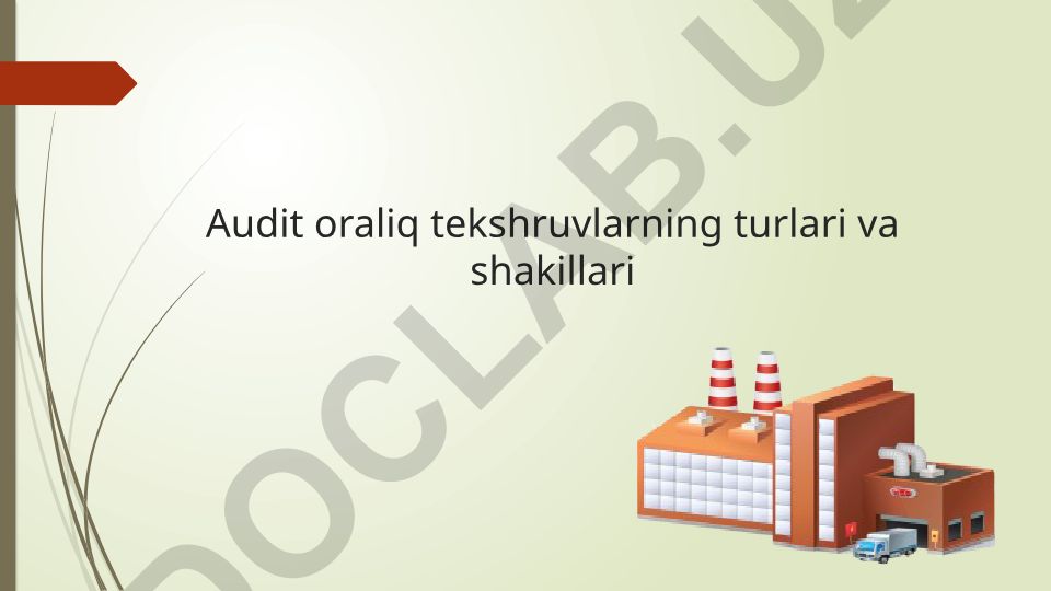 Auditning turlari va shakllari