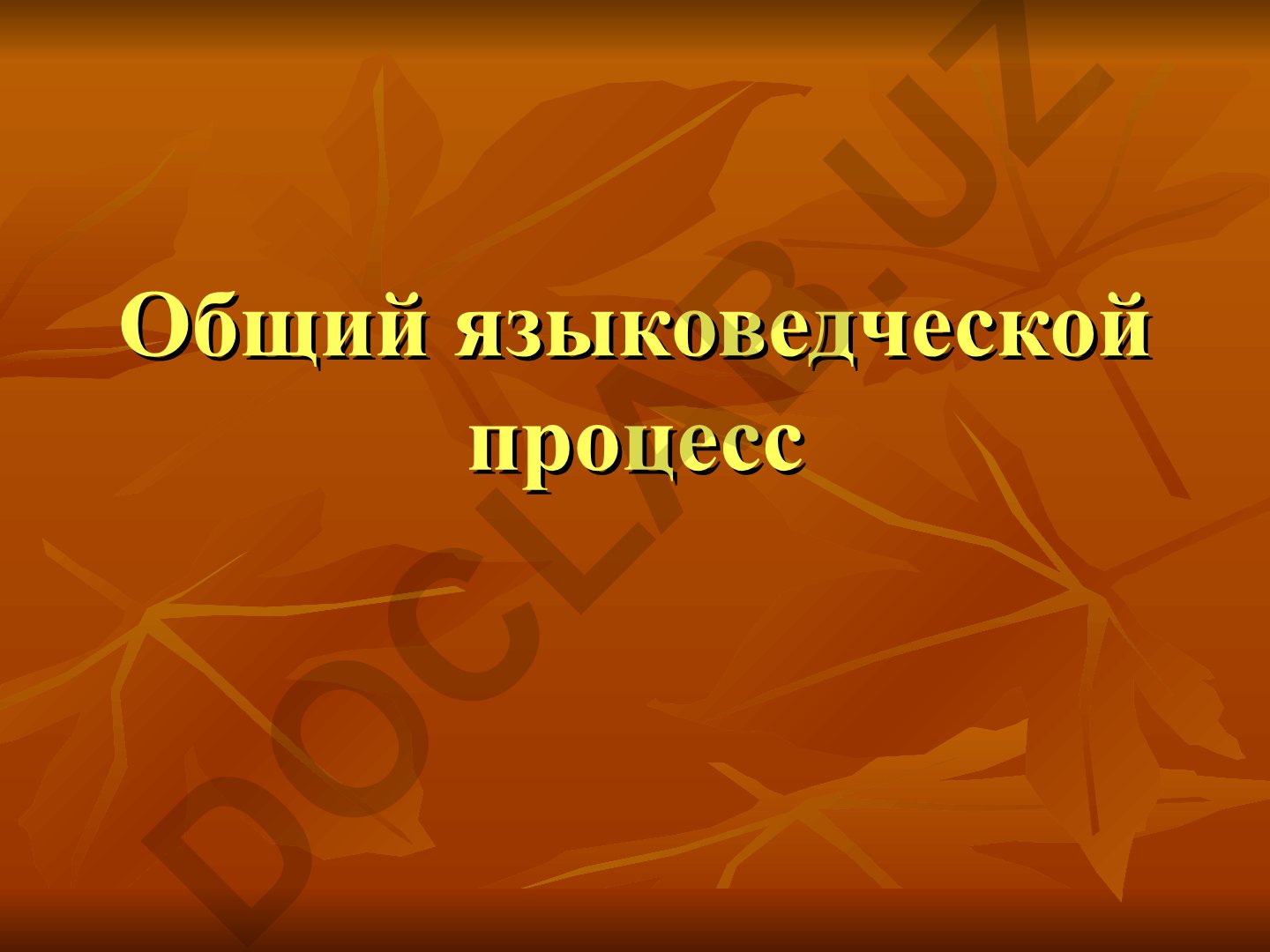 Общее языкознание и лингвистические парадигмы