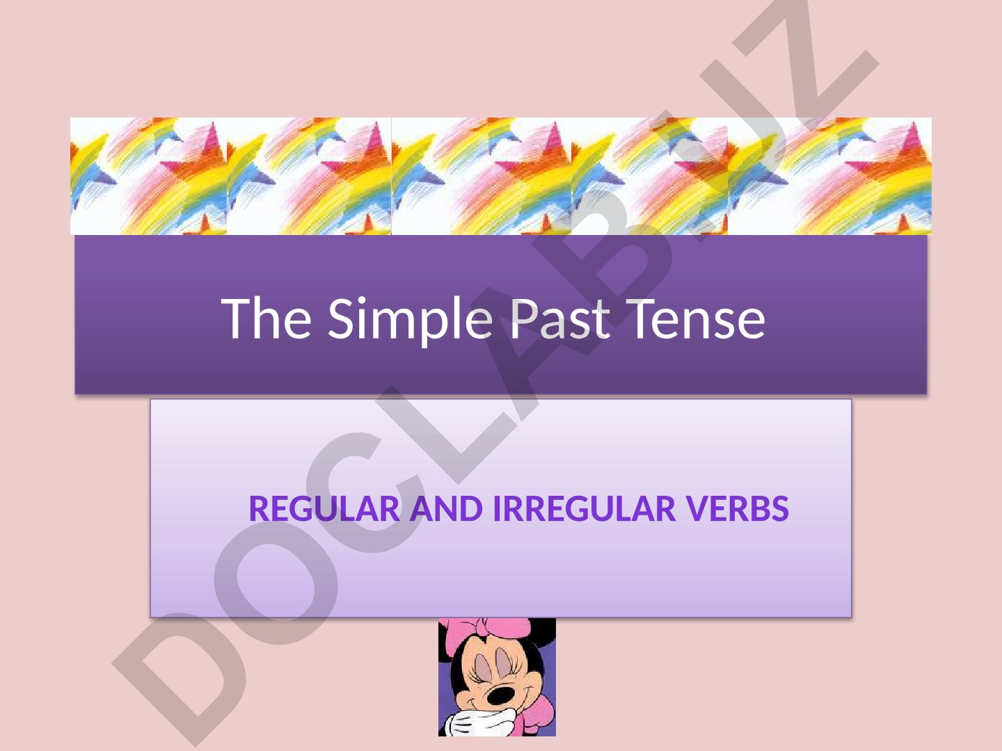 Simple Past Tense Regular and Irregular Verbs