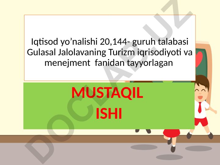 Turizmda marketing xizmatini takomillashtirish