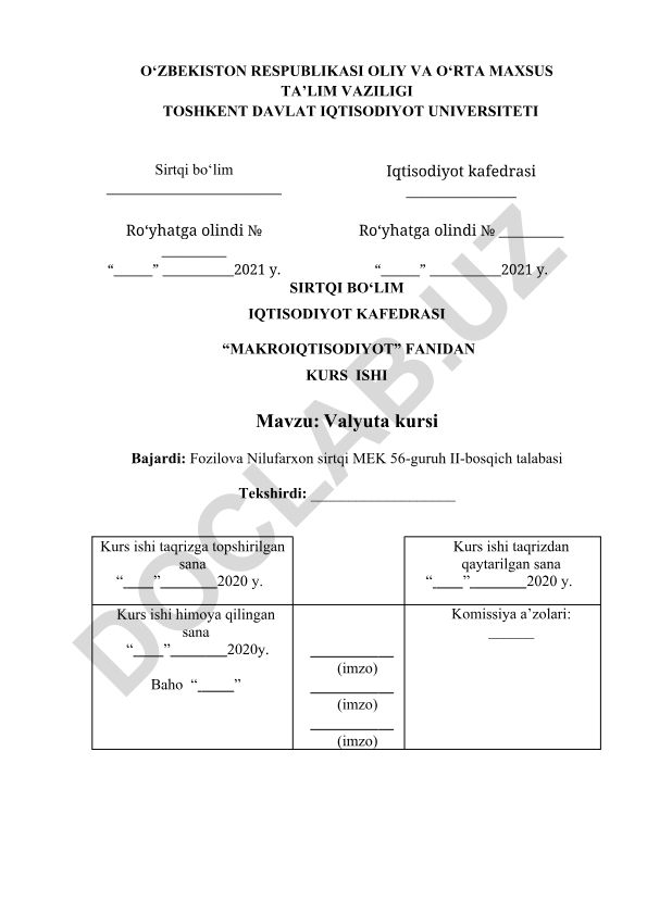 Valyuta kursi