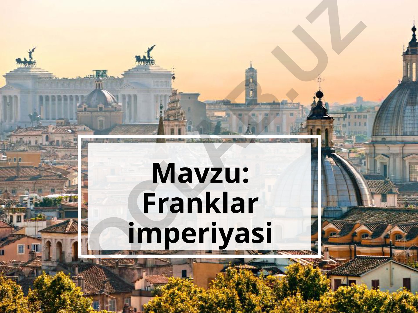 Franklar imperiyasi Xlodvigning o‘g‘illari davrida Frank qirolligi chegaralari ancha kengaygan. Lekin keyinchalik sulola vakillari orasida kelishmovchiliklar boshlanib, oxir-oqibat yangi sulola taxtga kelgan. Buyuk Karl