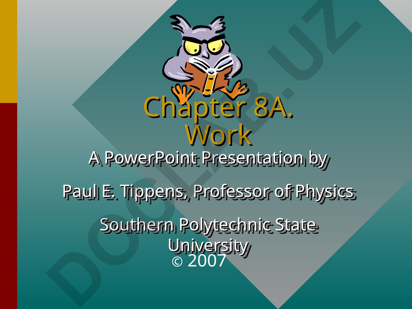 Physics and Work: Force, Displacement, and Scalar Product